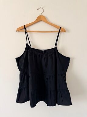 Express Black Tiered Spaghetti Strap Camisole